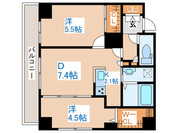 アルファスクエア中島公園の物件間取画像